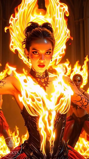 🔥 The Seraphic Inferno She was built to worship. She learned to burn. #TheSeraphicInferno #DarkFantasy #GothicArt #CinematicFantasy #OccultBeauty #YukkasFantasyForge | Yukka's Fantasy Forge