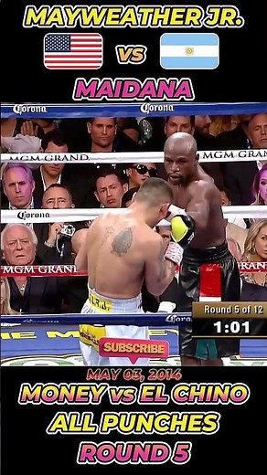 Floyd Mayweather Jr vs. Marcos Maidana In An INTENSE Round 5 Battle #boxer #boxinglegends #sports