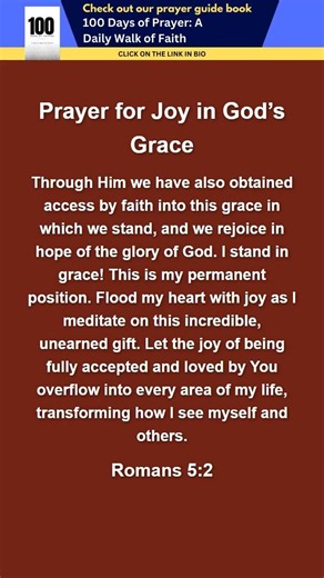 Prayer for Joy in Gods Grace
