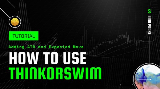 Thinkorswim (TOS) Tutorial: Adding ATR and Expected Move to Chart corner | Tackle Trading: The #1 rated trading education platform