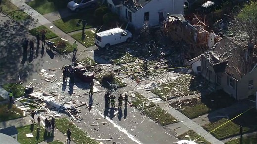 Crews on scene of house explosion on Detroit's west side