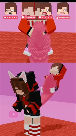JJ reaction playing Friends Tail 😂 -Maizen Minecraft Animation #shorts