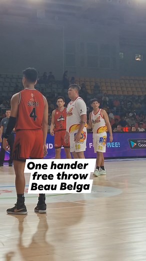 7.7K views · 48 reactions | Beau Belga one hander free throw #Pba | Powcast Sports | Facebook