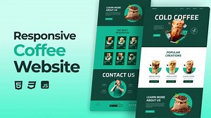 JS - 用HTML CSS JavaScript打造的responsive咖啡网站