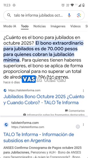 JUBILADOS SOBRE LA MÍNIMA: ¡AUMENTO EN NOVIEMBRE! 💵¿Cobrás más que la mínima y querés saber cuánto vas a recibir en noviembre? ¡Te lo explico! 👇En este video te cuento: ✅ Porcentaje de aumento para noviembre 2025 ✅ Cómo calcular tu nuevo haber ✅ Ejemplos de montos actualizados ✅ Diferencia con la jubilación mínima ✅ Cuándo se cobra con el aumento📌 ¡No te pierdas tu nuevo monto! Calculalo conmigo | Talo Te Informa