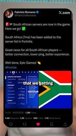 South African Servers Are FINALLY in Fortnite! 🇿🇦🔥