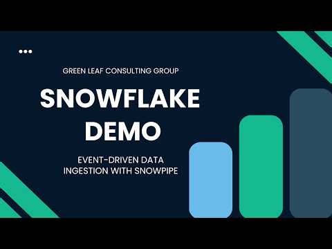Snowflake Demo: Event Driven Data Ingestion with Snowpipe