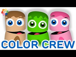 Color Collection 5: Pink, Green & Brown | Colors for Children to Learn | Color Crew | BabyFirst