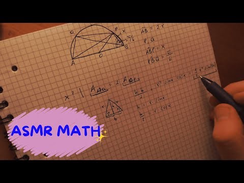 ASMR📚 - Solving a MATH PROBLEM 🖋️