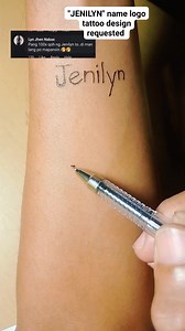 359K views · 2.1K reactions | "JENILYN" name logo tattoo design requested #nameart #RedFriday #nametattoodesign #namelogo #nametattoo | Marjune Lacaza Cagampang | Facebook