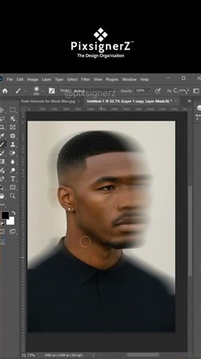 Photoshop Portrait Motion Effect Tutorial | Cinematic Photo Manipulation Step by Step #pixsignerz