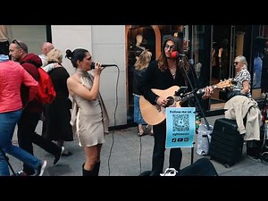 Spicy Tears exceptional Busking performance of Beggin by Måneskin live On Grafton Street, Dublin