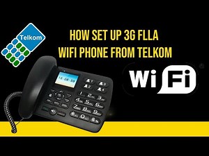 How set up DWR-720PW T2 3G FLLA Wi-Fi Phone from telkom