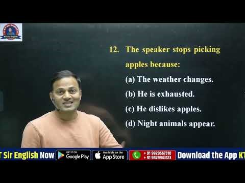 After Apple-Picking by Robert Frost | RPSC School Lecturer English | American Literature | KT Sir