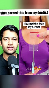 She Learned this from my dentist . #fbreelsfypシ゚viralシ #fbreels #trendingreels #viralreelsfb #shortsvideos #facebookreel #viralshorts #shorts #shortreels #short | Reaction Vines