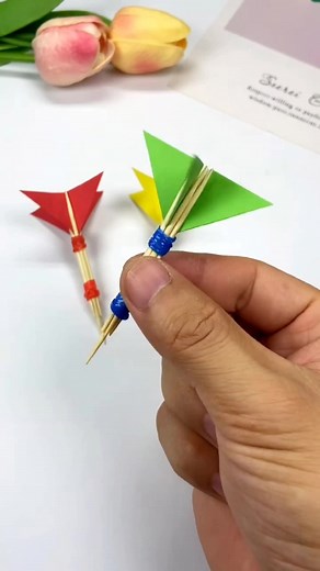 DIY Dart Toys Using Toothpicks for Kids
