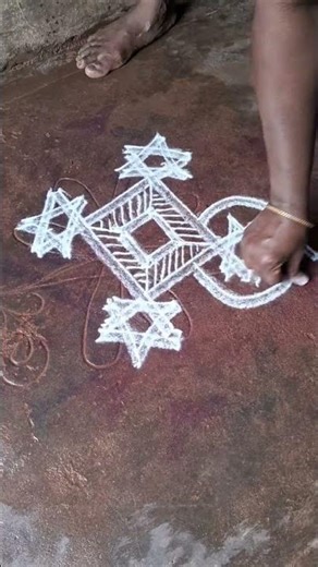 simple kolam designs ✨️ #rangoli #youtubeshorts #yt #viralvideo #trending