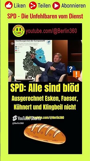 🇩🇪 #SPD: Everyone is stupid #Esken #Kühnert and #Klingbeil not #Lanz #european elections #AfD #Br...