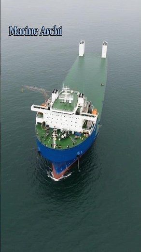 Epic Drone Footage: Semi-Submerged Cargo Ship Loading Massive Cargo! #viral #shorts #video