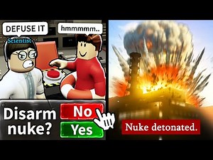 I let the nuke explode Roblox noobs..