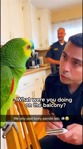 Funny parrotsfails on Instagram: "We only post funny parrots fails 🐦😂 From talking too much to falling off the perch 💀🤣 Tag a friend who needs this laugh today 🐦👇 #funnyanimals #viralvideos #parrotlife #foryou #comedyreelsP"