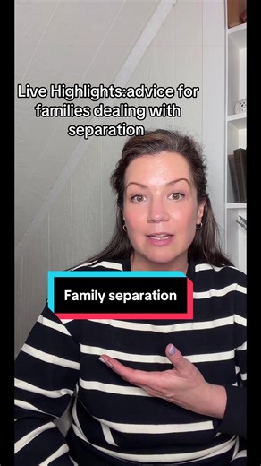 #livehighlights #tiktoklive #divorce #familyseparation #pediatrics Tips for supporting young children in parental separation. 1. Be honest and reassuring. 2. Keep structure in the day/night and try for consistency between households. 3. Family therapy 4. Don’t hide negative emotions. Take care, it’ll get better. ❤️