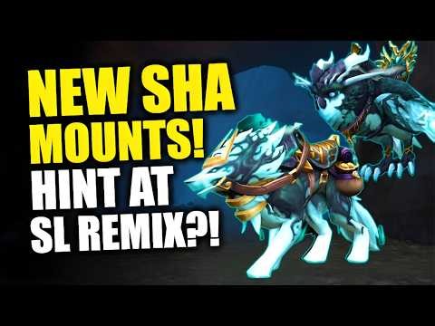 New Cool Sha-Inspired Mounts - Hints To Shadowlands Remix?! WoW Midnight News