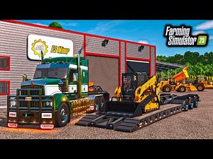 BUILDING $2,999,999 CONSTRUCTION SHOP! (NEW CAT LOADER) | FS25