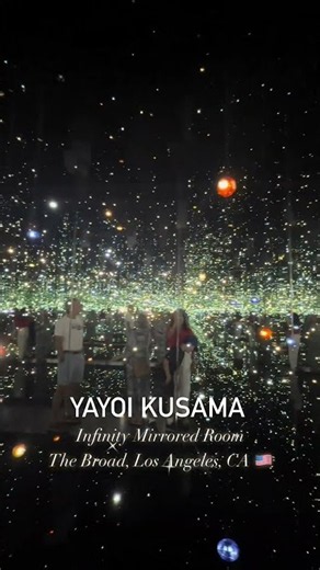 Infinity mirrored rooms by Yayoi Kusama's a famous Japanese artist. The Broad museum Los Angeles.