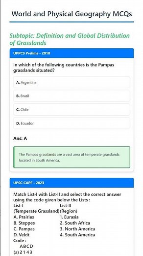 Definition and Global Distribution of Grasslands