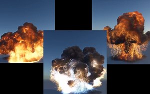 官方效果|流体产生粒子下垂快速测试 - EmberGen1.0技术展示