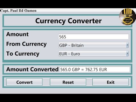 How to Create a Currency Converter in Java using NetBeans - Part 2 of 2
