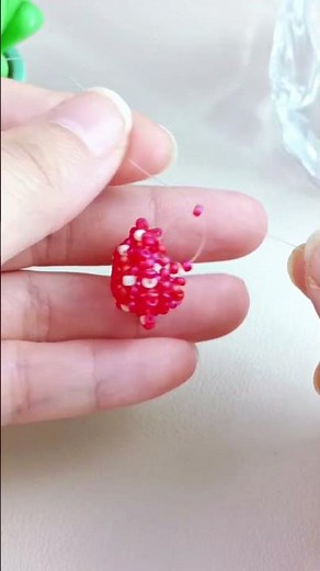 DIY Mushroom Seed Bead Earrings 🌸 Cute Handmade Jewelry Tutorial #seedbeadearrings #shorts