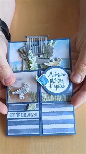 Card in a Box basteln - Platz am Meer - Anleitung #shorts #stampinup