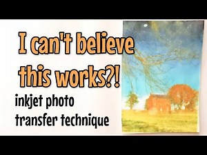 Can you transfer your PHOTOS without a medium?? Amazing INKJET transfer technique
