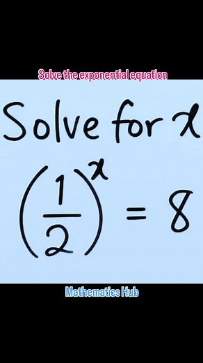 74 reactions · 127 comments | Solve the exponential equation #exponentialequation #viralreels #viral #maths #solve #simplify | Mathematics Hub | Facebook