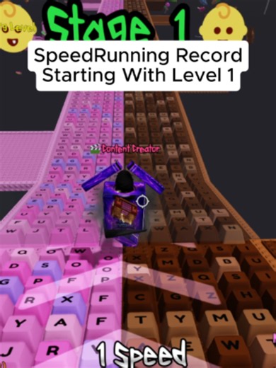 Roblox Speedrun World Record Starting at Level 1 — Keyboard ASMR