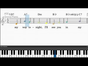 I'll See You In My Dreams by Isham Jones - Easy piano tutorials with leadsheet and chords