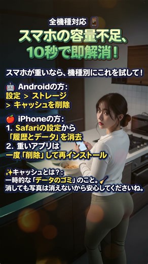 🚀【全機種対応】📱スマホ容量不足、10秒で即解消！⚡