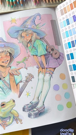 Pastel Witch - Alcohol Markers Drawing Process ✨