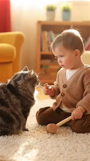 Bébé vs Chat 🐱 Les conseils de bébé pour son Chat adorable #cat #fyp #bigboss #bebe #pourtoi | Not Food