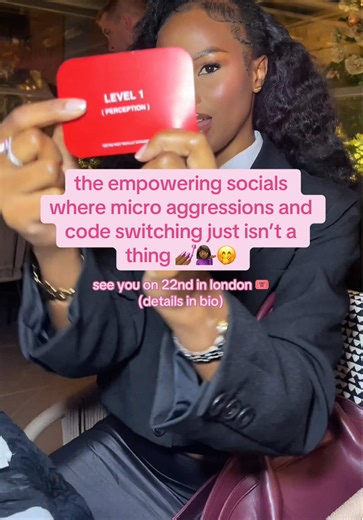 What’s code switching anyway!? 🤭 #theblackgirlcollective #blackgirls #londonevents #londongirls #blackwomenempowered