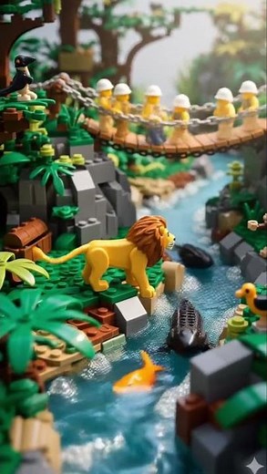 This LEGO Jungle Looks Alive!