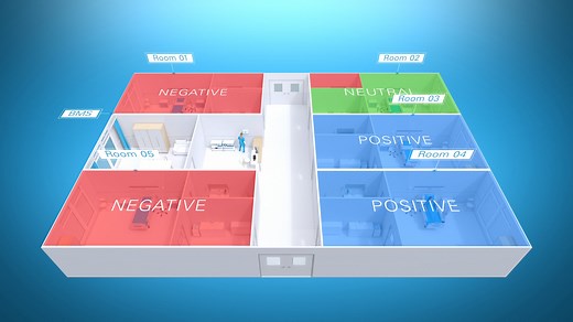 Airborne infection control in hospital isolation rooms.
