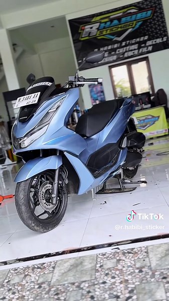 Transform Your PCX 160 with Blue Ice Sticker