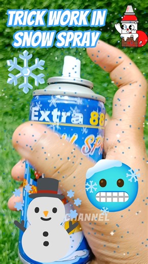 Trick work in snow spray ☃️❄️🥶 #azarchannel #snow #tricks