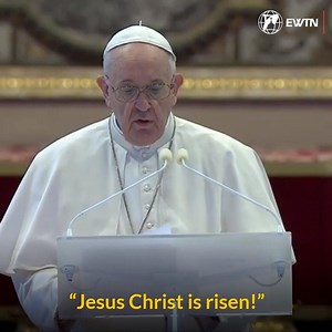 26K views · 1.4K reactions |  VIDEO | #PopeFrancis gave an #EasterSunday message before the #UrbietOrbi blessing where he reminded us that "In this night, the Church’s voice rings out: “Christ, my hope, is risen!"" #HappyEaster | EWTN Vatican | Facebook