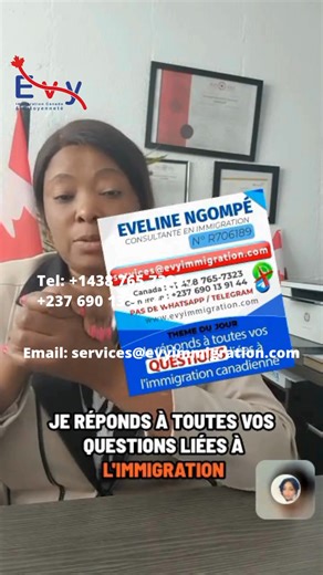130 reactions · 56 comments | Tu rêves du Canada ?  Il existe un programme d’immigration fait pour toi — selon ton profil, ton diplôme ou ton expérience. Je t’aide à trouver celui qui t’ouvrira les portes de ton avenir. ✈️ #Immigration #Canada #Profil #Visa | EVY Immigration Canada | Facebook