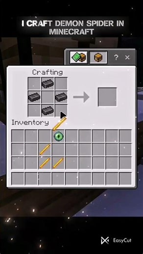 “I Crafted a Demon Spider Spawner in Minecraft 😳🕷️”