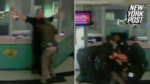 Prison fight breaks out between a deputy and a jailer